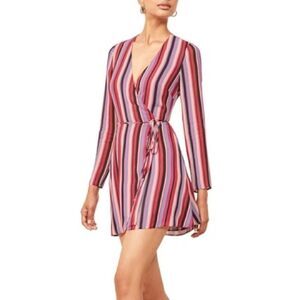 REFORMATION Gjelina Wrap Mini Dress